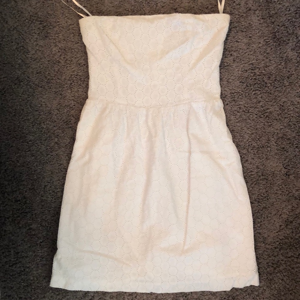 Strapless White Dress